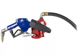 Fill-Rite 20 gpm, 12v dc high flow pump, 1in x 20ft arctic hose, 1in high flow automatic nozzle