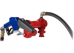 Fill-Rite 20 gpm, 12v dc high flow pump, 1in x 20ft arctic hose, 1in high flow automatic nozzle