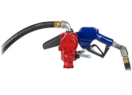 Fill-Rite 20 gpm, 12v dc high flow pump, 1in x 20ft arctic hose, 1in high flow automatic nozzle