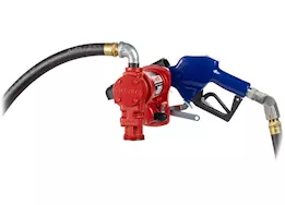 Fill-Rite 20 gpm, 12v dc high flow pump, 1in x 20ft arctic hose, 1in high flow automatic nozzle