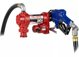 Fill-Rite 20 gpm, 12v dc high flow pump, 1in x 20ft arctic hose, 1in high flow automatic nozzle