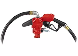 Fill-Rite 20 gpm, 12v dc high flow pump, 1in x 12ft hose, 1in ultra high flow automatic nozzle