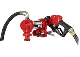 Fill-Rite 20 gpm, 12v dc high flow pump, 1in x 12ft hose, 1in ultra high flow automatic nozzle