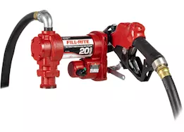 Fill-Rite 20 gpm, 12v dc high flow pump, 1in x 12ft hose, 1in ultra high flow automatic nozzle