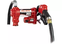 Fill-Rite 20 gpm, 12v dc high flow pump, 1in x 12ft hose, 1in ultra high flow automatic nozzle