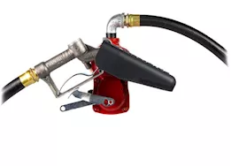 Fill-Rite 20 gpm, 12v dc high flow pump, 1in x 12ft hose, 1in manual nozzle, 5ft ground wire