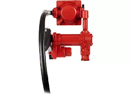 Fill-Rite 20 gpm, 12v dc high flow pump, 1in x 12ft hose, 1in manual nozzle, 5ft ground wire