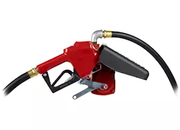 Fill-Rite 15 gpm, 115v ac 60 hz pump, 3/4in x 12ft hose, 3/4in automatic nozzle (unleaded spout & red cover)