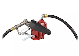 Fill-Rite 15 gpm, 115v ac 60 hz pump, 3/4in x 12ft hose, 3/4in manual nozzle, telescoping steel suction pipe