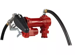 Fill-Rite 15 gpm, 115v ac 60 hz pump, 3/4in x 12ft hose, 3/4in manual nozzle, telescoping steel suction pipe