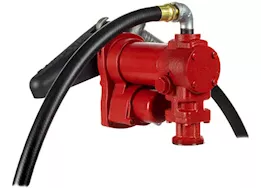 Fill-Rite 15 gpm, 115v ac 60 hz pump, 3/4in x 12ft hose, 3/4in manual nozzle, telescoping steel suction pipe