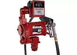 Fill-Rite 115v ac 20 gpm fuel transfer pump with mechanical meter & manual nozzle