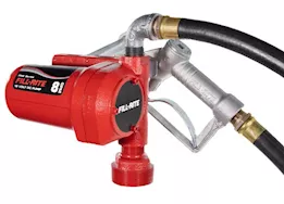 Fill-Rite 12v dc 8 gpm fuel transfer pump w/ hose/manual nozzle/suction pipe/15ft power cable