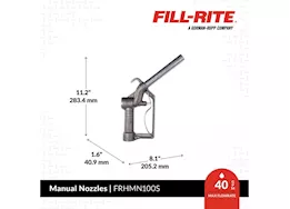 Fill-Rite 1in aluminum manual nozzle