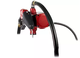 Fill-Rite 25 gpm, 12-24v dc ultra high flow pump, 1in x 18ft hose, ultra high flow automatic nozzle.