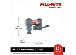 Fill-Rite 12v dc 13 gpm fuel transfer pump with nozzle