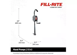 Fill-Rite Rotary hand-operated fuel transfer pump with pail spout