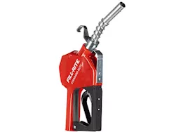 Fill-Rite 3/4in automatic gasoline spout nozzle standard flow w/hook & spring on spout red