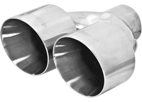 Flowmaster EXHAUST TIP/DUAL/ROUND/WELD-ON/STAINLESS PLIST/2.5IN INLET/10IN LENGTH