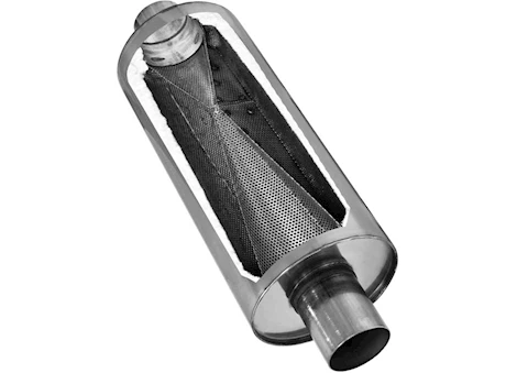 Flowmaster Dbx 2.25 in/2.25 out 14 in. 304s Main Image