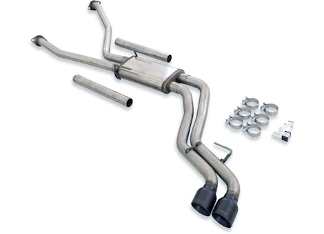 Flowmaster 22-c tundra 3.5l flowfx cat-back exhaust system, 2.5in dual exit, 4in tip, 409ss Main Image