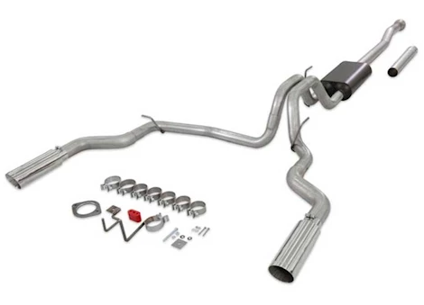 Flowmaster 21-C F150 FORCE II CAT-BACK EXHAUST, 3IN X 2.5IN DUAL OUTLET, 3.5IN TIP, STAINLE