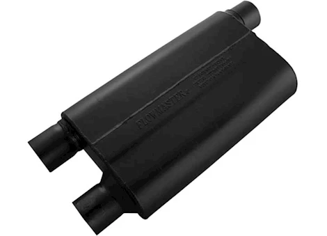 Flowmaster 80 SERIES CROSSFLOW MUFFLER 2.50IN IN (O) / OUT (D) V-8 ONLY 16 GAUGE 409S SS .