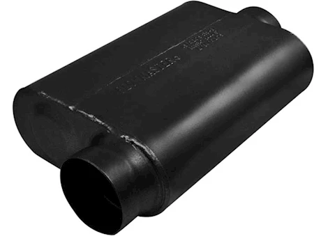 Flowmaster 40 SERIES DELTA FORCE RACE MUFFLER 3.50IN IN (O) / OUT (C): EA 16 GAUGE 409S SS