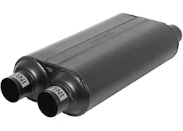 Flowmaster 50 series h.d. muffler, 2.50in in (d) / out (d): ea, 16 gauge 409s stainless ste