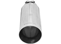 Flowmaster Exhaust tip, logo embossed polished stainless, double wall, angle cut,