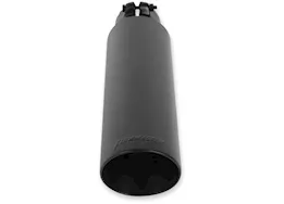 Flowmaster Exhaust tip, logo embossed, ss, black ceramic coated, double wall, angle cut, 3.