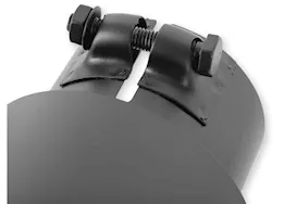 Flowmaster Exhaust tip, logo embossed, ss, black ceramic coated, double wall, angle cut, 3.