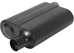 Flowmaster Super 44 series muffler, 2.25in in (o) / out (o), opposite side offsets, 4in x 9.75in x 13in case: e