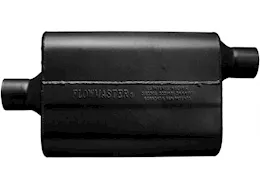 Flowmaster 40 series muffler, 2.25 in (c) / out (o): ea, 16 gauge aluminized steel