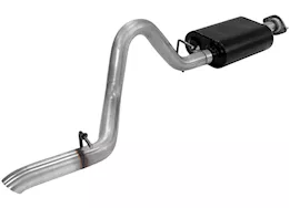 Flowmaster 00-06 jeep wrangler tj 4.0l cat-back system 2.50in diameter tubing 60 series del