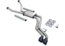 Flowmaster 22-c tundra 3.5l flowfx cat-back exhaust system, 2.5in dual exit, 4in tip, 409ss