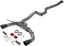 Flowmaster 21-c bronco 2.3/2.7l flowfx cat-back exhaust, 3in x 3in dual outlet, 4in tip, ss