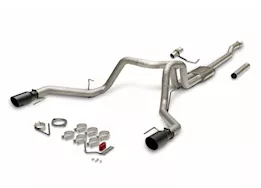 Flowmaster 21-c f150 2.7/3.5/5.0l flowfx cat-back exhaust, dual/rear, 4.5in tip, 3in tubing, 409ss