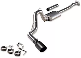 Flowmaster 15-20 f150 signature cat-back exhaust sys, 3in tubing, single, ss