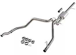 Flowmaster 19-c silverardo 1500 signature cat-back exhaust sys, 3/2.5in tubing, dual, ss