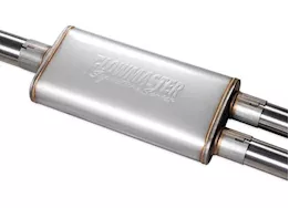 Flowmaster 19-c silverardo 1500 signature cat-back exhaust sys, 3/2.5in tubing, dual, ss