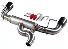 Flowmaster 21-c bronco signature axle-back exhaust sys, 3in tubing, dual, ss