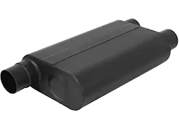 Flowmaster 80 series crossflow muffler 2.50in in (o) / out (d) v-8 only 16 gauge 409s ss .