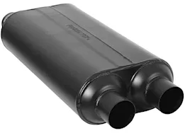 Flowmaster 50 series h.d. muffler, 2.50in in (d) / out (d): ea, 16 gauge 409s stainless ste