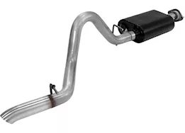 Flowmaster 00-06 jeep wrangler tj 4.0l cat-back system 2.50in diameter tubing 60 series del