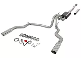 Flowmaster 21-c f150 force ii cat-back exhaust, 3in x 2.5in dual outlet, 3.5in tip, stainle