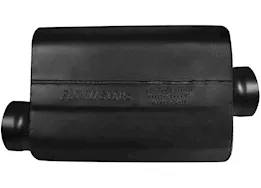 Flowmaster 40 series delta force race muffler 3.50in in (o) / out (c): ea 16 gauge 409s ss