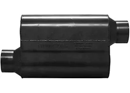 Flowmaster Super 40 series muffler 3.50in in (o) / out (o): ea 16 gauge 409s stainless steel