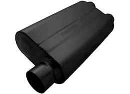 Flowmaster 50 series delta flow muffler, 3.00in in (o) / 2.50in out (d): ea