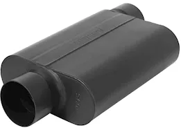 Flowmaster 40 series delta force race muffler 3.50in in (o) / out (c): ea 16 gauge 409s ss